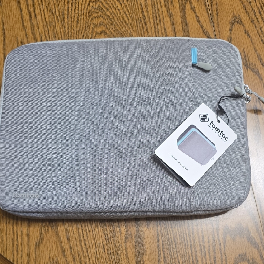 Tomtoc Defender-A13 laptop sleeve-Grey